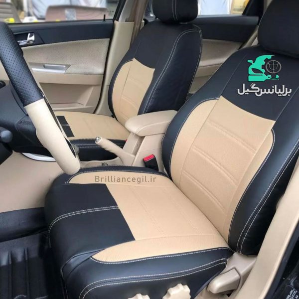 روکش صندلی کرم مشکی برلیانس H330 H320