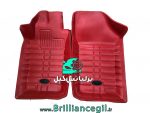 کفی سه بعدی قرمز پژو 206 207 بابل
